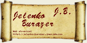 Jelenko Burazer vizit kartica